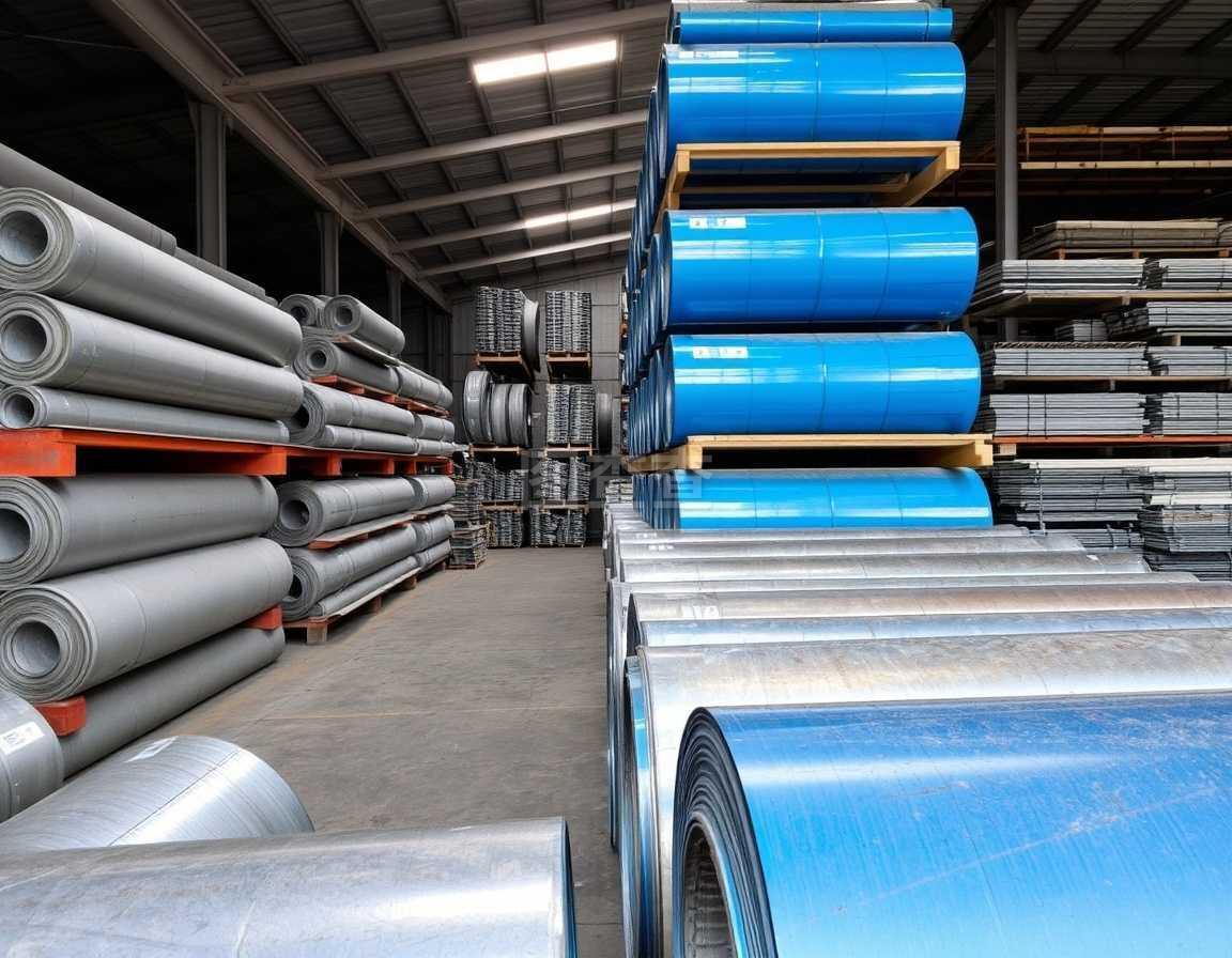 金屬卷.建筑材料的儲存